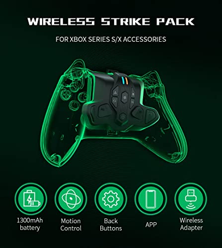 Безжичен бутон за връщане на ARMOR-X Pro Strike Пакет с акумулаторна батерия с капацитет 1300 mah, съвместима с аксесоари Xbox серия