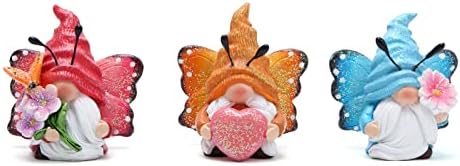 Hodao Комплект от 3 Пролетни Бижута във формата на Джуджета-Пеперуди, Украшения във формата на Джуджета-Пеперуди, Скандинавски Декор