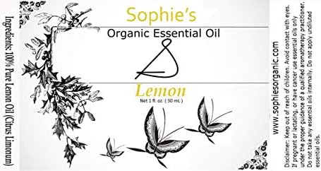 Етерично масло от лимон, органична, Чисто, неразбавленное (1 ет. унция), 30 мл