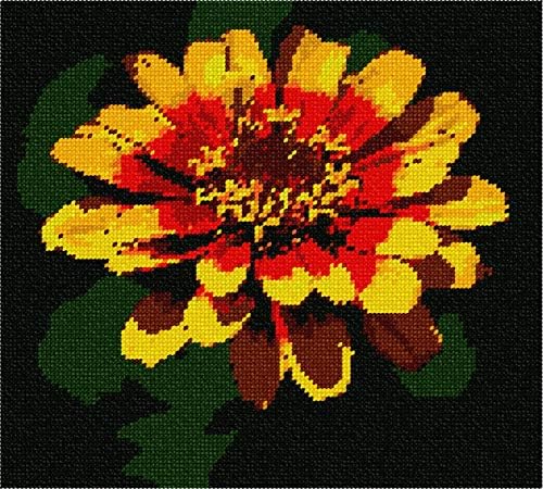 комплект за бродиране pepita: Пламнал цвете, 10 x 9