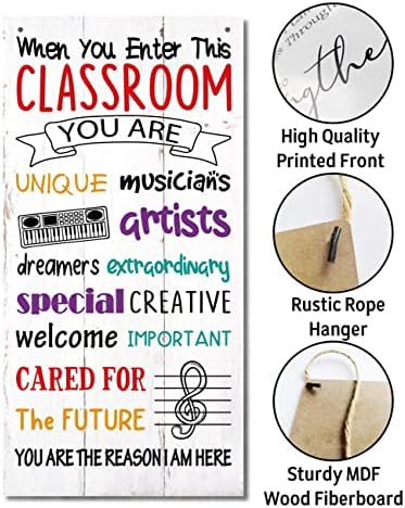 Мотивиращи Надписи за украса За класните стаи, Подвесная Дървена Табела За регистрация на Класни стаи, Музикално Оформление на Дървени