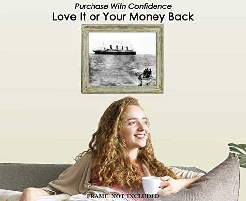 Последната известна снимка на Титаник в състояние на платежоспособност, монтиран на стената арт принт, монтиран на стената арт принт