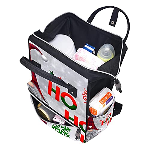 Коледни Торбички Тоут за Памперси, Раница за Мама, Чанта за Пелени с Голям Капацитет, Пътна Чанта за Грижа за Детето