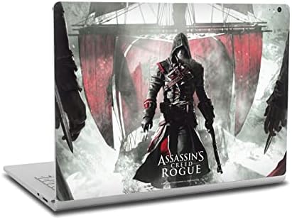 Дизайн на своята практика за главата Официално Лицензирана Корица на играта Assassin ' s Creed Измамник Key Art Vinyl Стикер на Корицата, Съвместима с Microsoft Surface Book 2