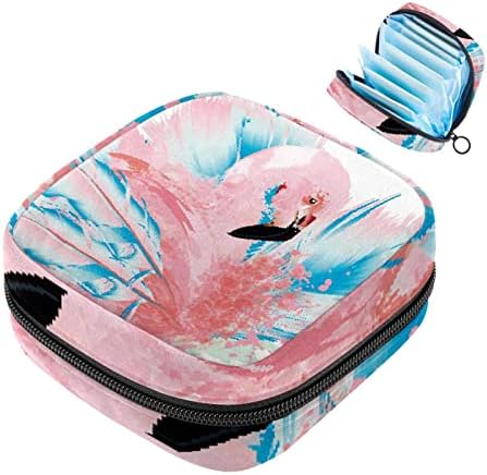 Периодичната Чанта, Чанта За Съхранение на Хигиенни Кърпички, Държач за Периодичната Уплътнения, Косметичка, Фламинго