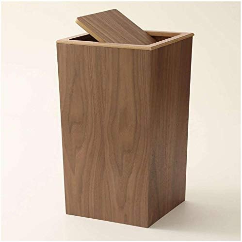 Дървена Квадратна Кутия За съхранение, Кофа за Боклук, Кошница за ценни книжа, Използвана за Баня, Кухня, офис, Всекидневна, Малък