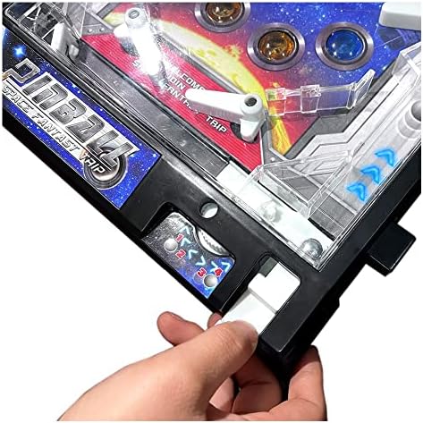 YOXALL Пинбол Машина за домашни Интерактивни Игри-Пъзели Мини Флипер Машина за Игри, Електронни Игри, Играчки За Деца е Идеален