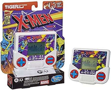 Видео игра Tiger Electronics Marvel X-Men Project X с електронен LCD дисплей, преносима игра в ретро стил, за 1 играч на възраст