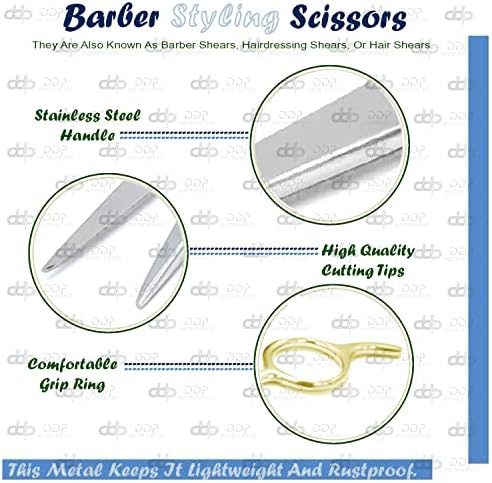 DDP 2 Бр. Ножица за Подстригване на Коса 5,5 7,5/фризьорски Ножици - Дръжки от Закалено злато