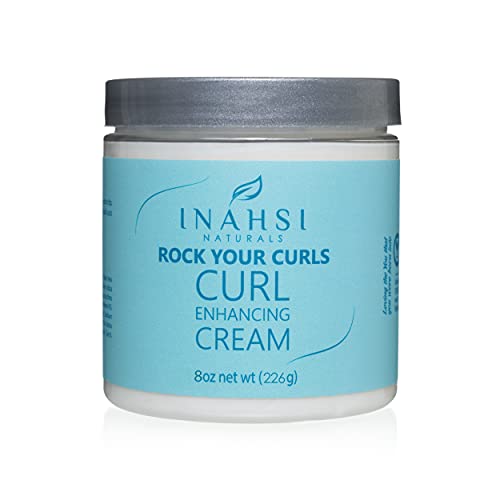 Крем за укрепване на къдрици INAHSI Rock Your Curls | Крем за коса за мъже, жени, бебета или деца с Къдрава косата | продукти за
