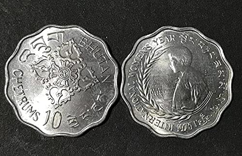 [Азия] Бутан 1975 10 точки 10 Нуртрум Алуминиева Монета Възпоменателна монета ФАО 26 мм Чужди монети Събиране на монети Възпоменателна