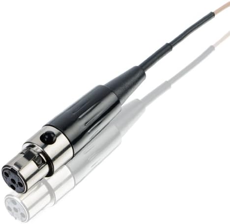 Countryman E6XOW7B1AA Еластични, Гъвкави Ненасочени слушалки E6X с кабел с дължина 1 мм за свързване на аудиопередатчиков Anchor (черен)