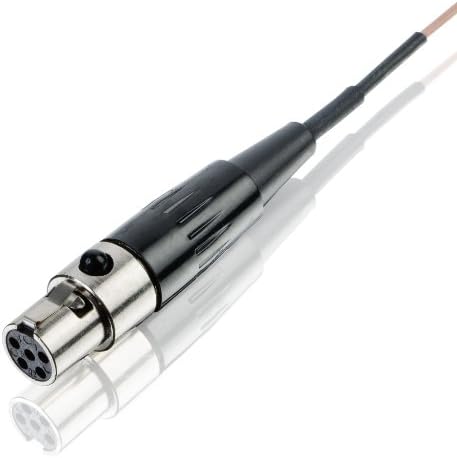 Countryman E6XOW6T1L4 Еластични, Гъвкави Ненасочени слушалки E6X с кабел с дължина 1 мм за предаватели Lectrosonics (Tan)