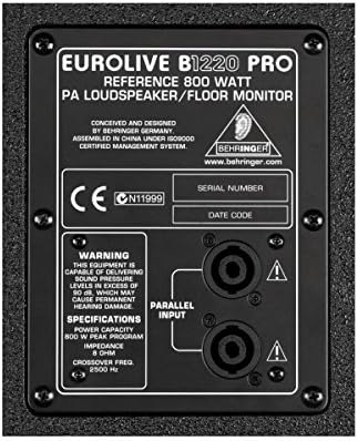 Behringer EUROLIVE PROFESSIONAL B1220 PRO е Професионална система Високоговорители с мощност 1200 W 12PA