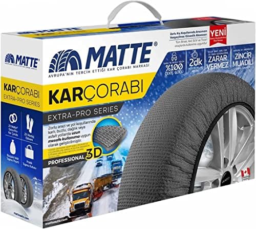 Зимни чорапи за автомобилни гуми Премиум-клас с Текстилни вериги за сняг серия ExtraPro За Maserati (XX-Large)