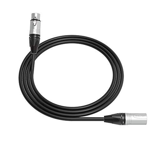 Mogami 2534 Професионален Четириядрен Студиен Микрофон, кабел | Plug XLR 3-пинов към штекеру XLR 3 щифта | Neutrik Сребрист | 1