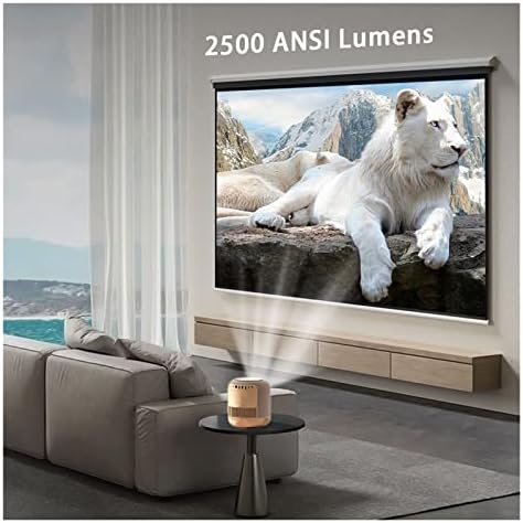 V10 4k Проекторът 2500 ANSI Smart Tv, Мини DLP Проектори MEMC HDR10 4 + 64G Забавяне 12 ms Честота на опресняване от 240 Hz за Домашно Кино