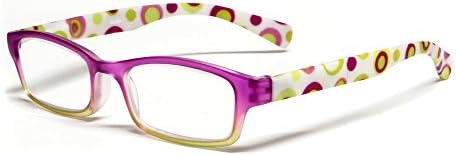 Дизайнерски очила за четене Calabria Хана за жени |Дамски Ридеры | Двуцветен дограма в ретро-грах | Мек калъф В комплекта
