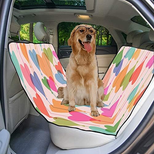 Калъф за седалка кучета ENEVOTX Обичай Балон във формата на Сърце Със Сладка Романтична Печат, Покривала за автомобилни седалки