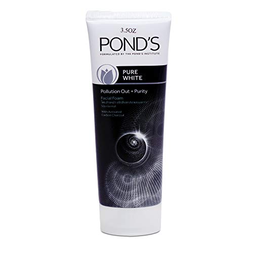 Пенка за лице Pond's Pure White Pollution Out с активен въглен - 3,52 грама / 100 грама x 3 опаковки