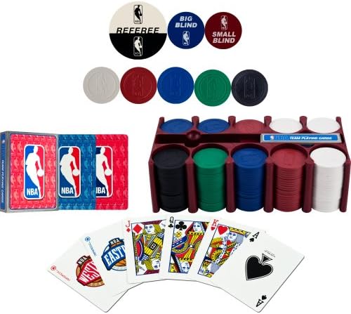 Комплект за покер NBA 200 Чип с Колекционерски Жестянкой с Карти, Филцове