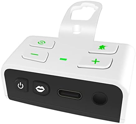 Адаптер Стереогарнитуры, Съвместим с контролера PS5, Усилвател на звука с Аудиоразъемом 3,5 мм Бял цвят