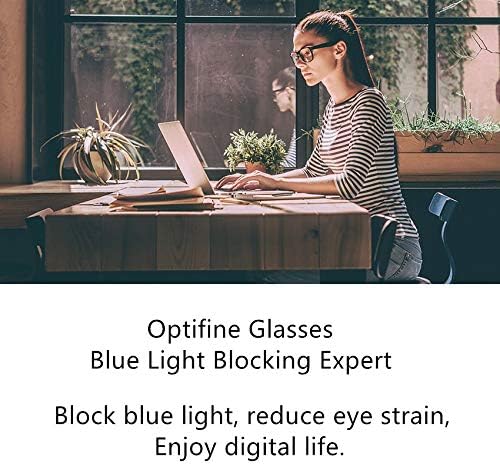 Очила за Четене Optifine, Блокиране на Синята Светлина, за Жени, Мъже, Квадратни Очила Nerd, Рамки за Компютърни Ридеров