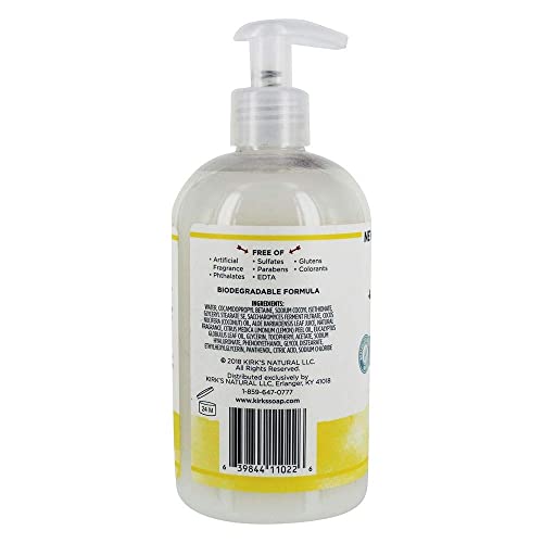 Естественият сапун за ръце Kirk's с нейтрализующим миризма Кастильским флаконом за Течен сапун | Овлажняващ Средство за измиване