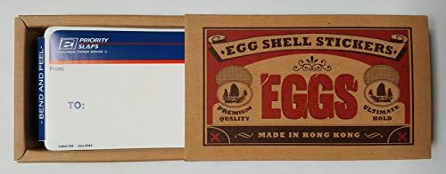 Етикети от черупка на Яйце с думите Графити - 80 Опаковки - Приоритетните Шамари