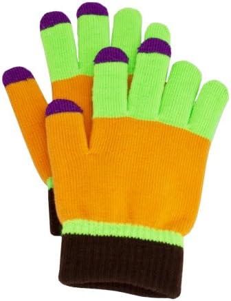 Ръкавици със сензорен екран, Мъжки Зимни ръкавици Fosmon със сензорен екран [С три Проводник с върха на пръстите] - Зелено/Тиква