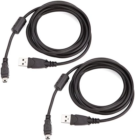 Кабел за зареждане HDE за PS3 контролери, USB-кабел за зареждане, Съвместим с безжични контролерите DualShock 3 (2 опаковки)