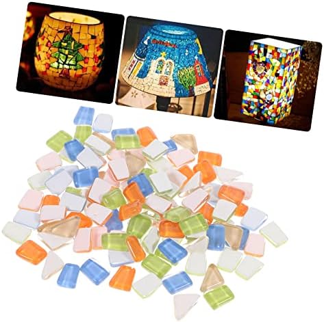 Abaodam Детски Занаяти 4 Комплект за Украса на Катедралата Занаяти Стъклени Изделия Кристални Детски Разнообразни Плочки Саксии