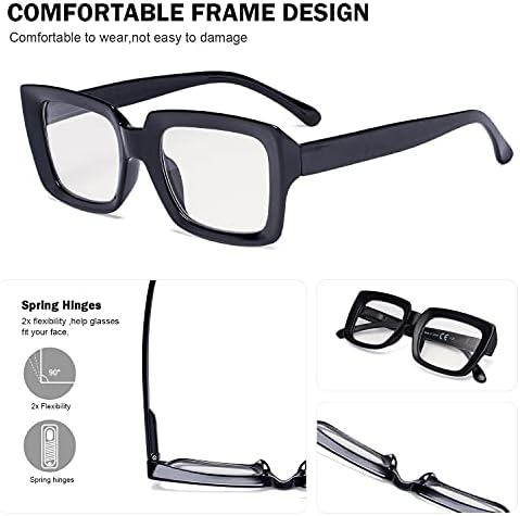 Eyekepper от 4-те комплекти прогресивно ридеров за жени - Многофокусные очила за четене, блокер синя светлина