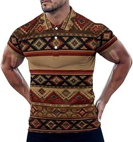 2023 Новата Мъжка Мода Ретро 3D Дигитален Печат Копчета С Ревери на Ризата С Къс ръкав Тениска От Полиестер С Дълъг Ръкав