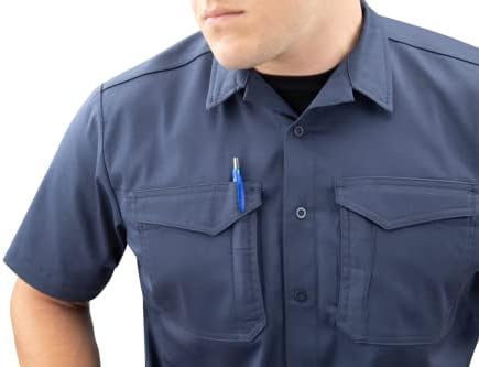 Риза Vertx Machinehead с Къс ръкав и Джобове за полиция, Сигурност, Тактически съоръжения, Отводящими влагата