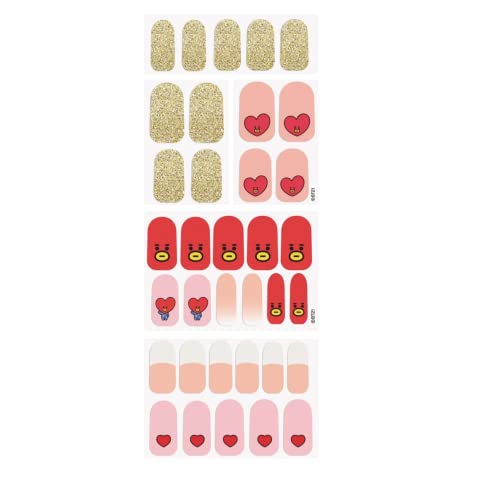 The Crème Shop | BT21: Гел ленти за нокти TATA Galactic Love Корейски производство (комплект от 35 броя)