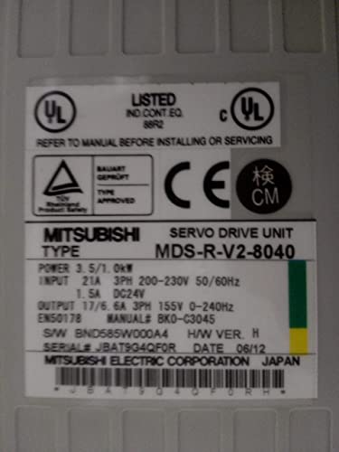 MDS-R-V2-8040 Серво 3,5/1,0 кВт 50/60 Hz Нов в кутия, Гаранция 1 Година MdsrV28040 за системен контролер с ЦПУ