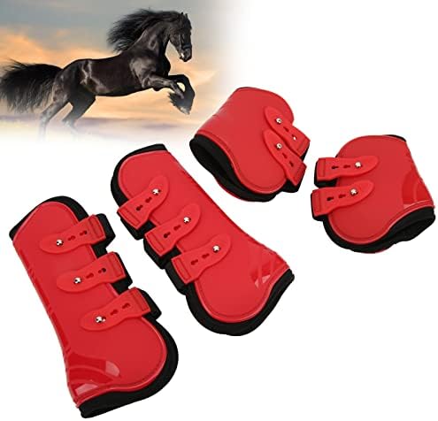 Защита за краката на Коня, 4 бр Изкуствена Обвивка, Ботуши за Предните и Задните крака на Коня, Защитни Ботуши, Защита за краката