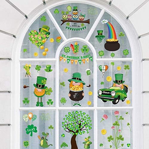 Стикери за стена, Стикери patrick ' s irish Decoration Прозореца на Дневната Набор от Празника на Св Стикер на Стената Рожден Ден