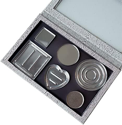 30 Опаковки Празна Метална Тенекиен козметични чанти за Палитра грим Кръгла форма 50 мм Козметична компактна пудра За Лице на Основата