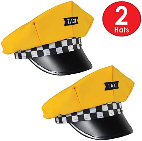 Готварски шапки Beistle, жълто / черно / бяло, един размер
