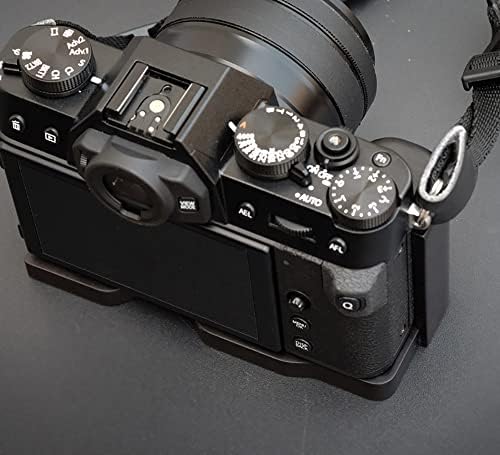 Ръчно изработени Дървена Дръжка за камера от Черно Дърво L Притежателя на Основната плоча за фотоапарат Fujifilm X-T30 XT30 (Абанос)