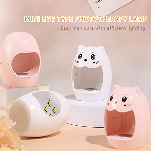 Креативна мини лампа за нокти с формата на яйце, led лампа за гелевых нокти, лампа за грижа за ноктите, лак за нокти, бързосъхнеща, отверждающая лампа за лаптоп