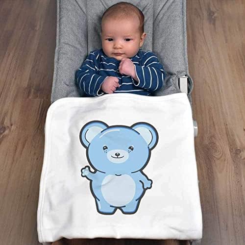 Памучно Бебешко одеало /Шал Azeeda 'Baby Blue Bear' (BY00026945)