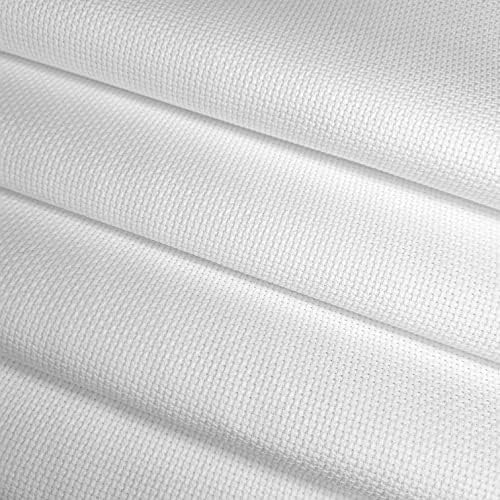 Meloca разработва 4 парчета бял плат Aida с размер 16 инча, 12 x 18 инча / 30 x 45 см за бродерия на кръстат бод