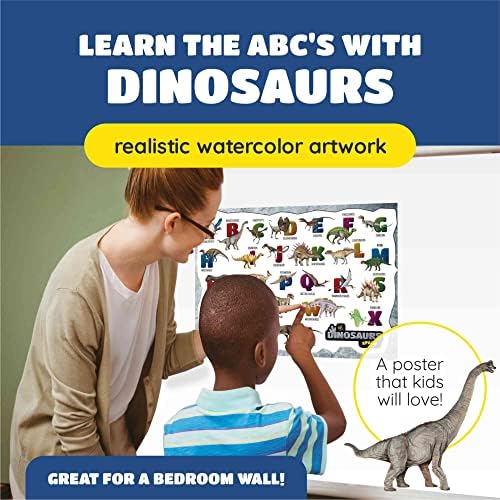 Модул за обучение Плакат с Динозавром ABC, Декорация във формата на Динозавър за детска стая, Алфавитная Таблицата с Акварельными